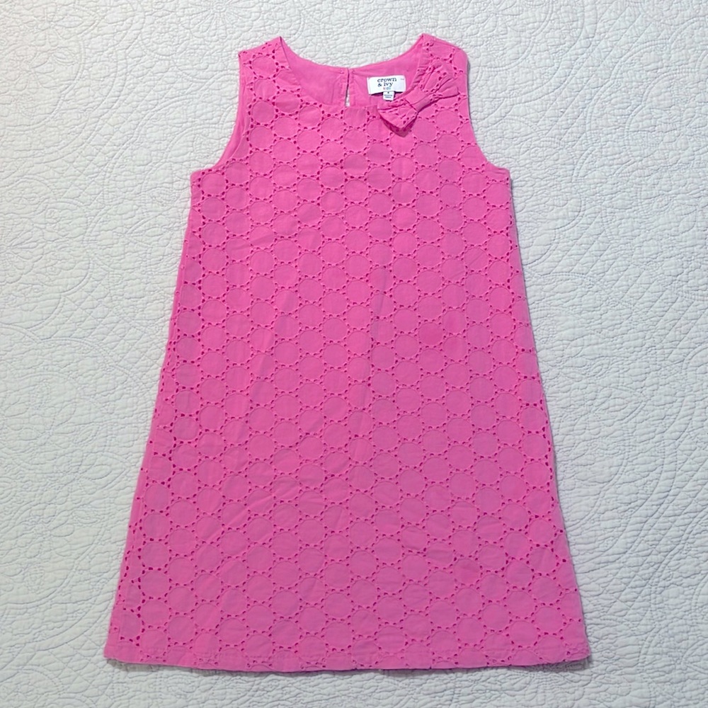 Girls pink sleeveless dress - size 5. Perfect for Easter